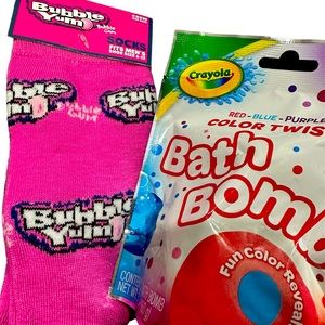 Bubblegum sock set & Bath bundle